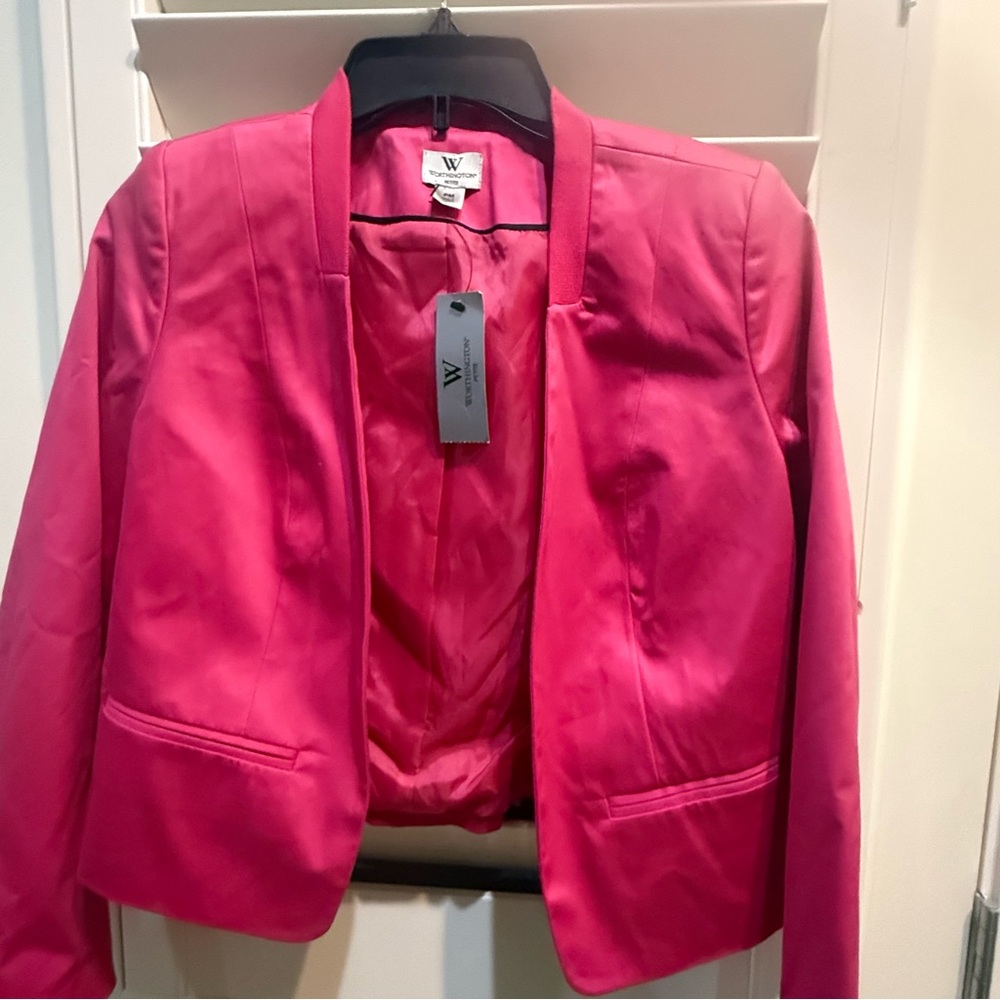 Worthington Vibrant Pink Blazer